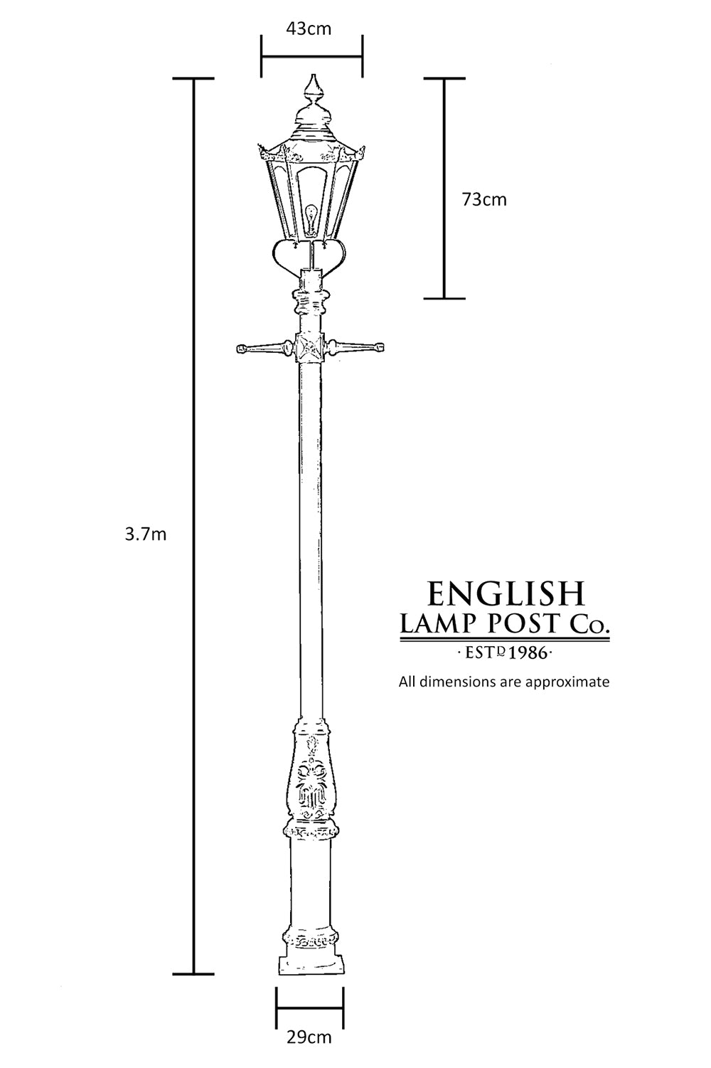 Hexagon High Mast Lighting Dims