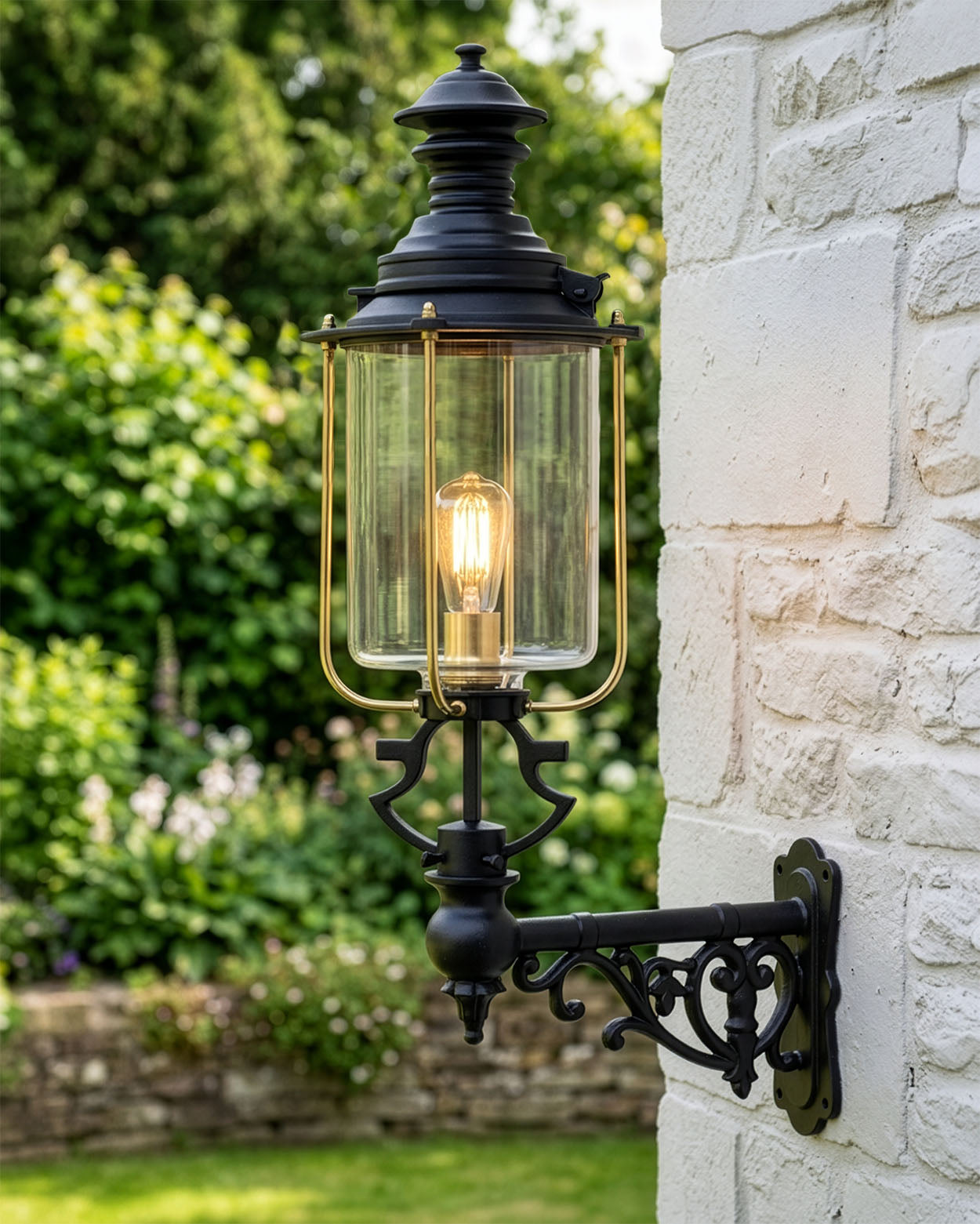 Belgravia Glass Garden Wall Light Large