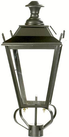 Black Dorchester Lantern on a white background