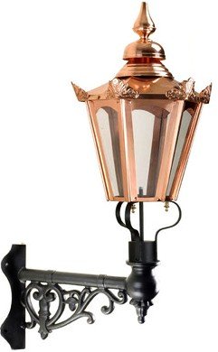 Medium Copper Hexagon, Corner Capella Wall Light Set