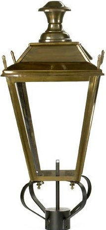 'Dorchester' Antique Brass Traditional Lamp Post - 2.7m