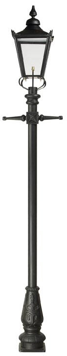Victorian Lamp Post on a white background