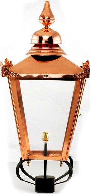 Copper Victorian Lantern on a white background