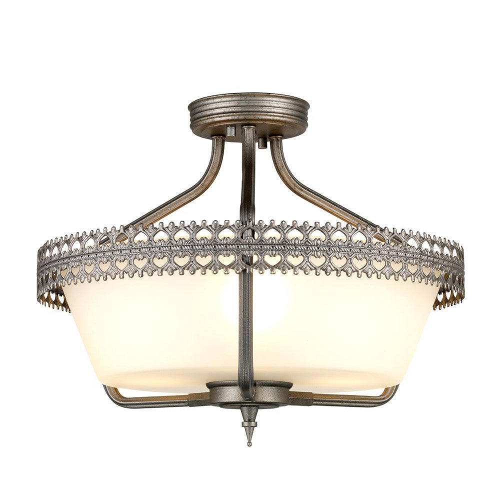 'Acton' Semi Flush Traditional Pendant Light