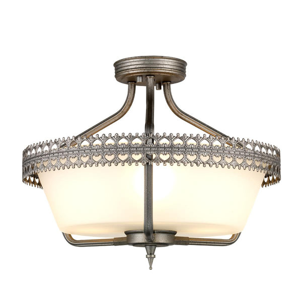 'Acton' Semi Flush Traditional Pendant Light