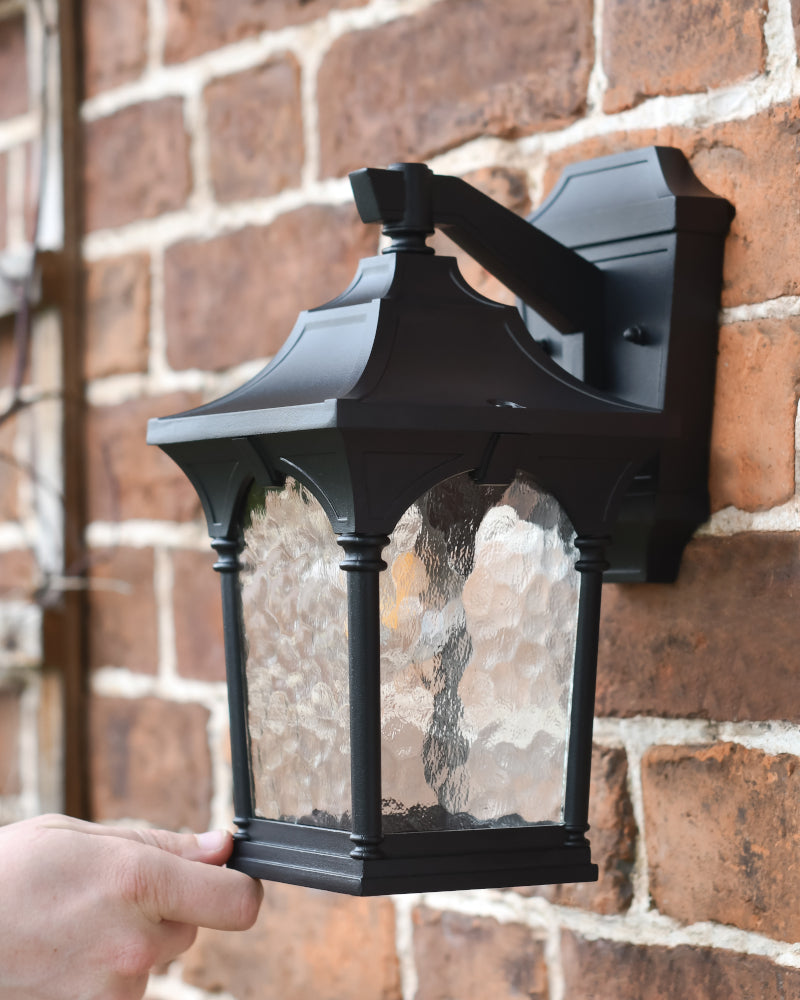 Life size scale of the 'Adara' wall light 