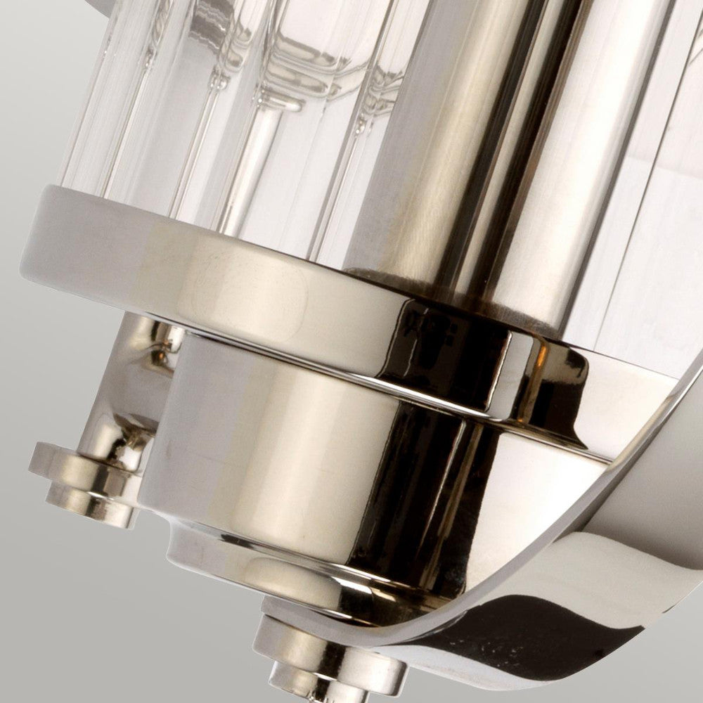 Close up of the wall light base