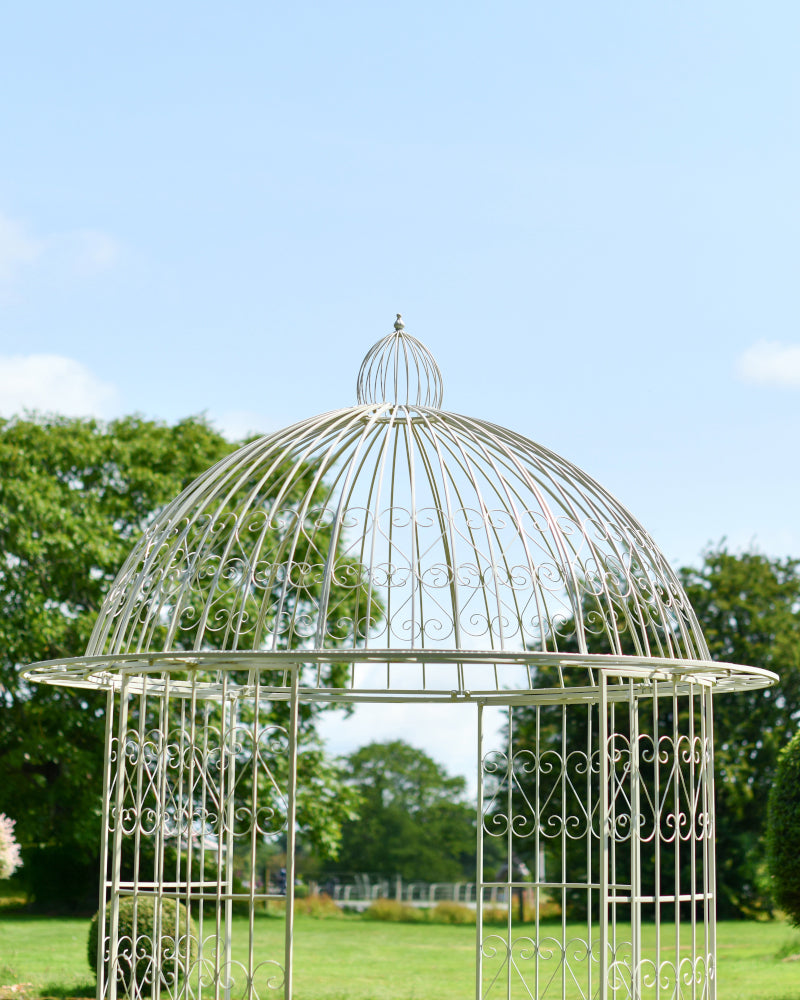 Head on view the tiered roof