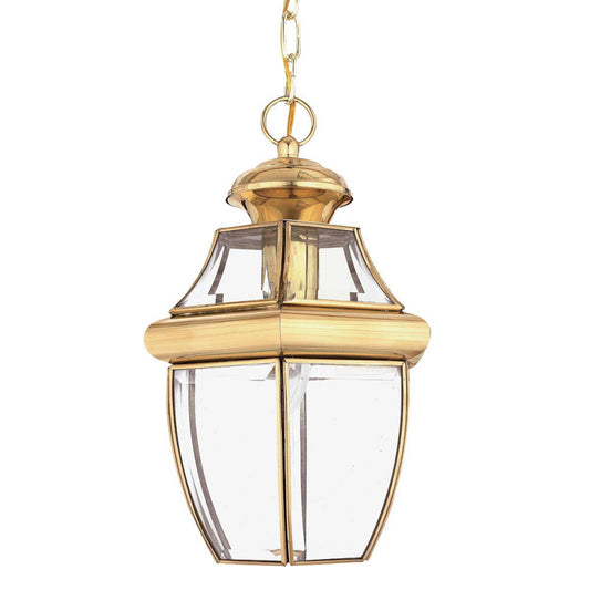 'Affeton' Medium Antique Brass Chain Hanging Lantern