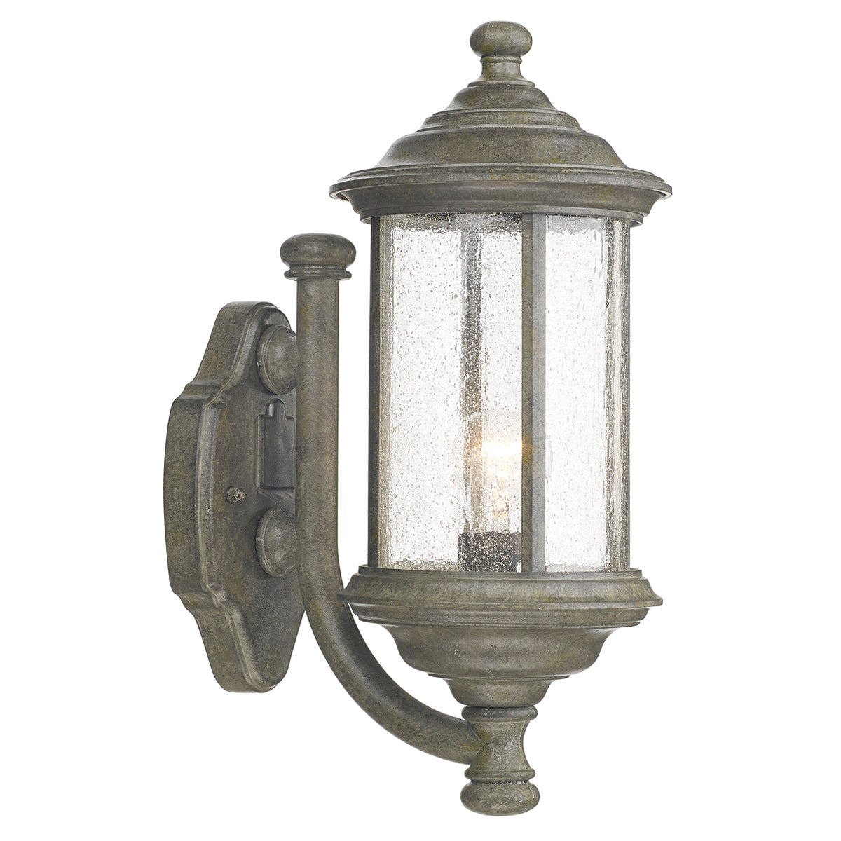 Aged Iron Effect Wall Light Fitting