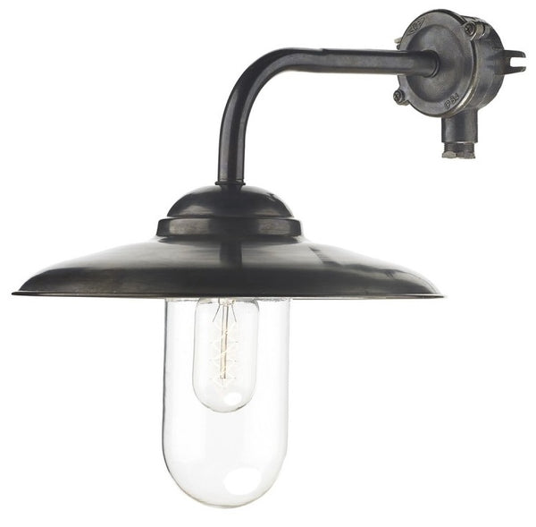 Aged Iron Effect Top Fix Outdoor Wall Light