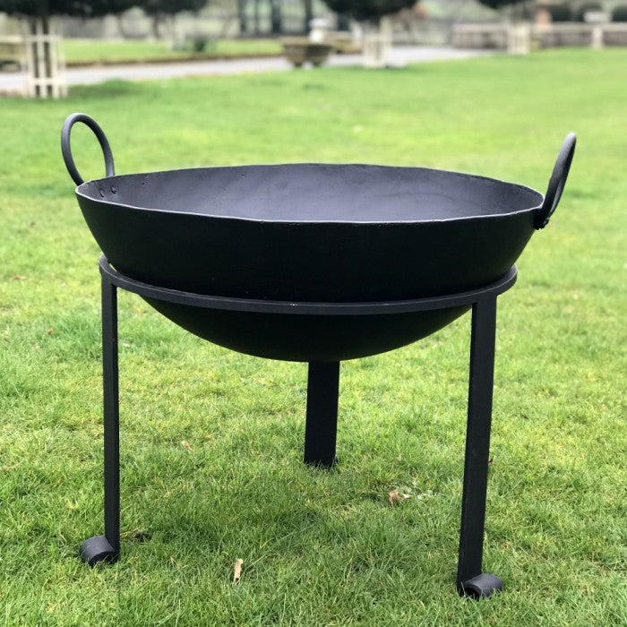 
"Agni" Iron Kadai Fire Bowl in  a Black Finish
