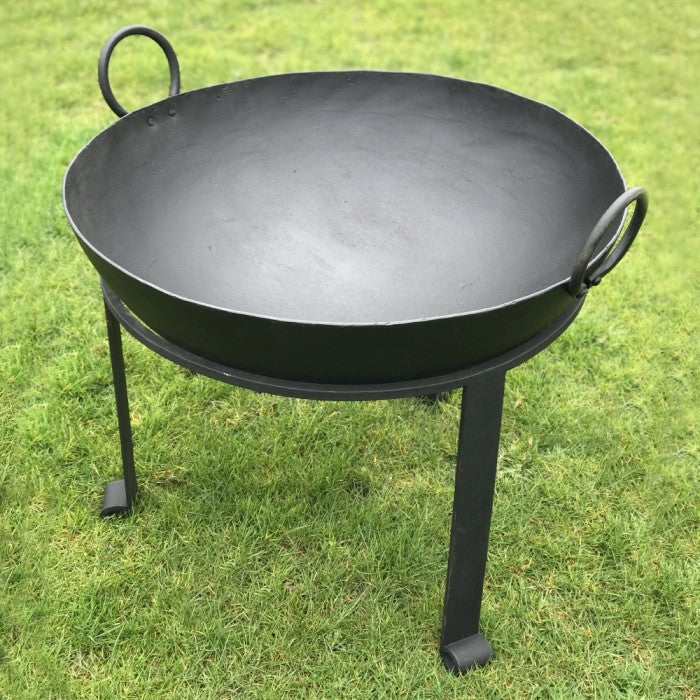 Contemporary "Agni" Iron Kadai Fire Bowl