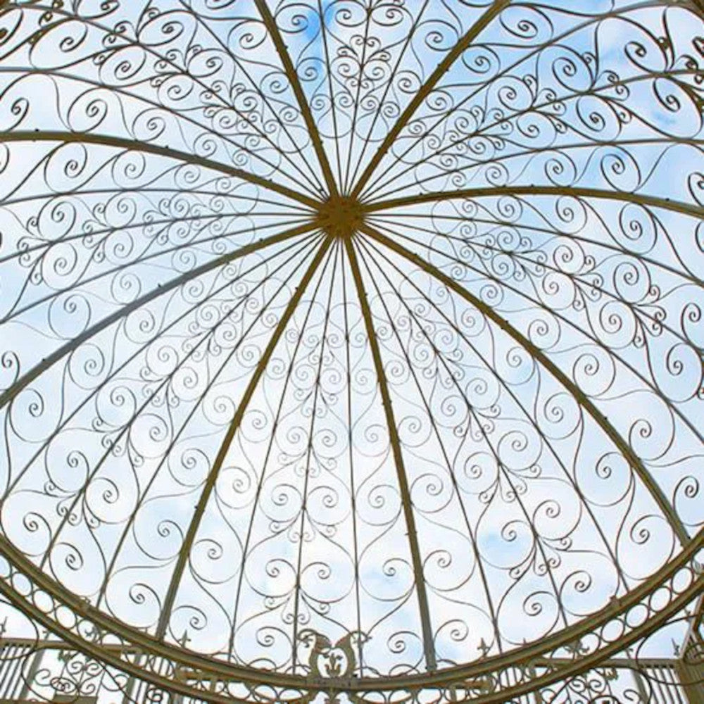 View of the scrolled domed roof 