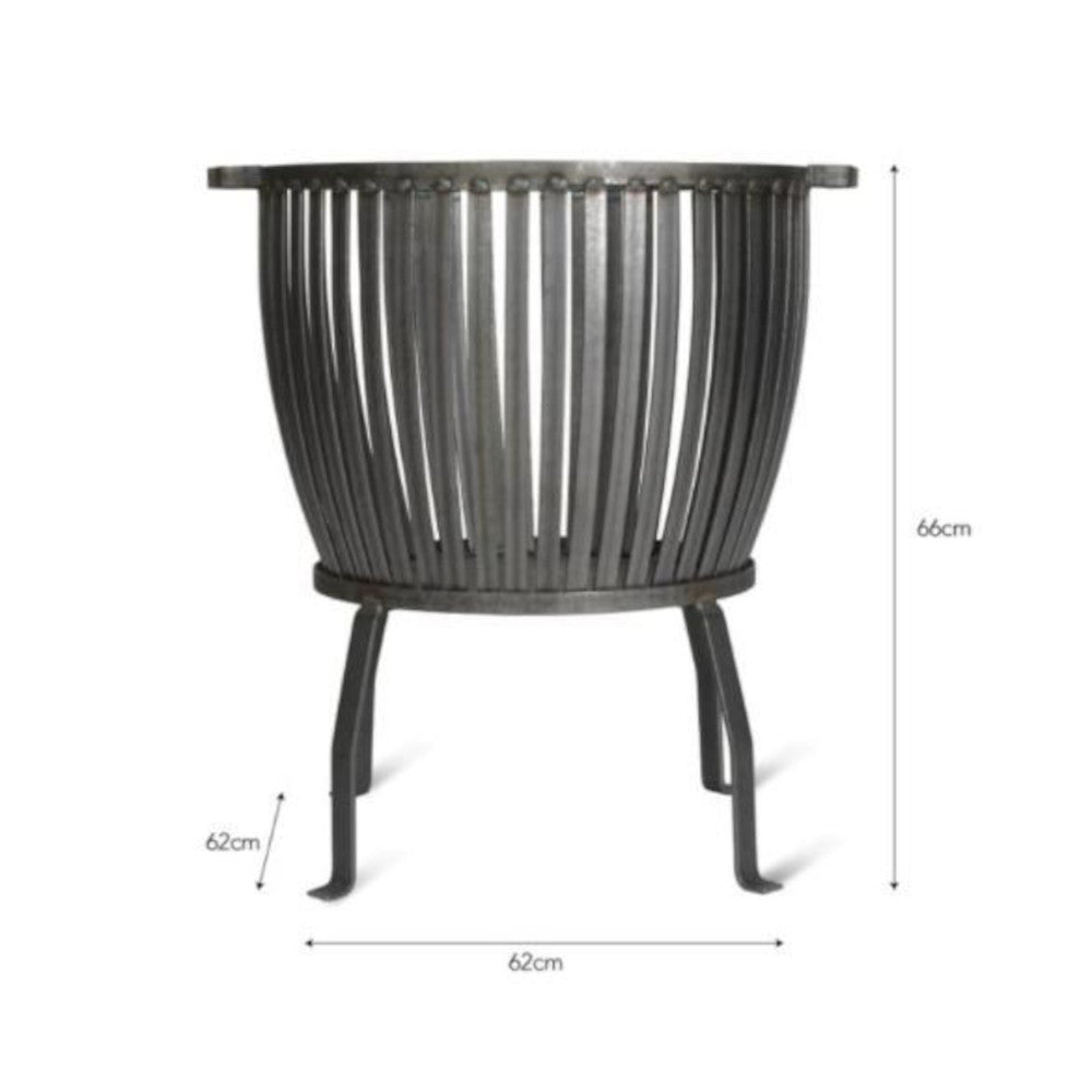The dimensions for the fire pit 