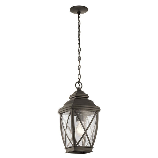 'Anlaby' Victorian Chain Hanging Lantern In Bronze