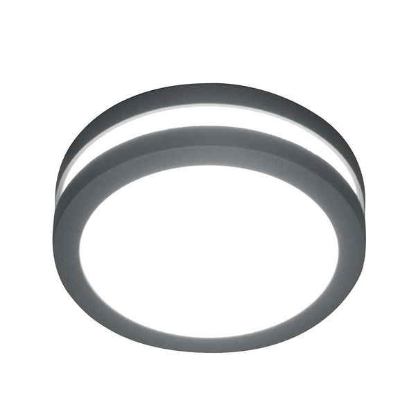 Contemporary Circular LED Flush Wall or Ceiling Light - 14cm