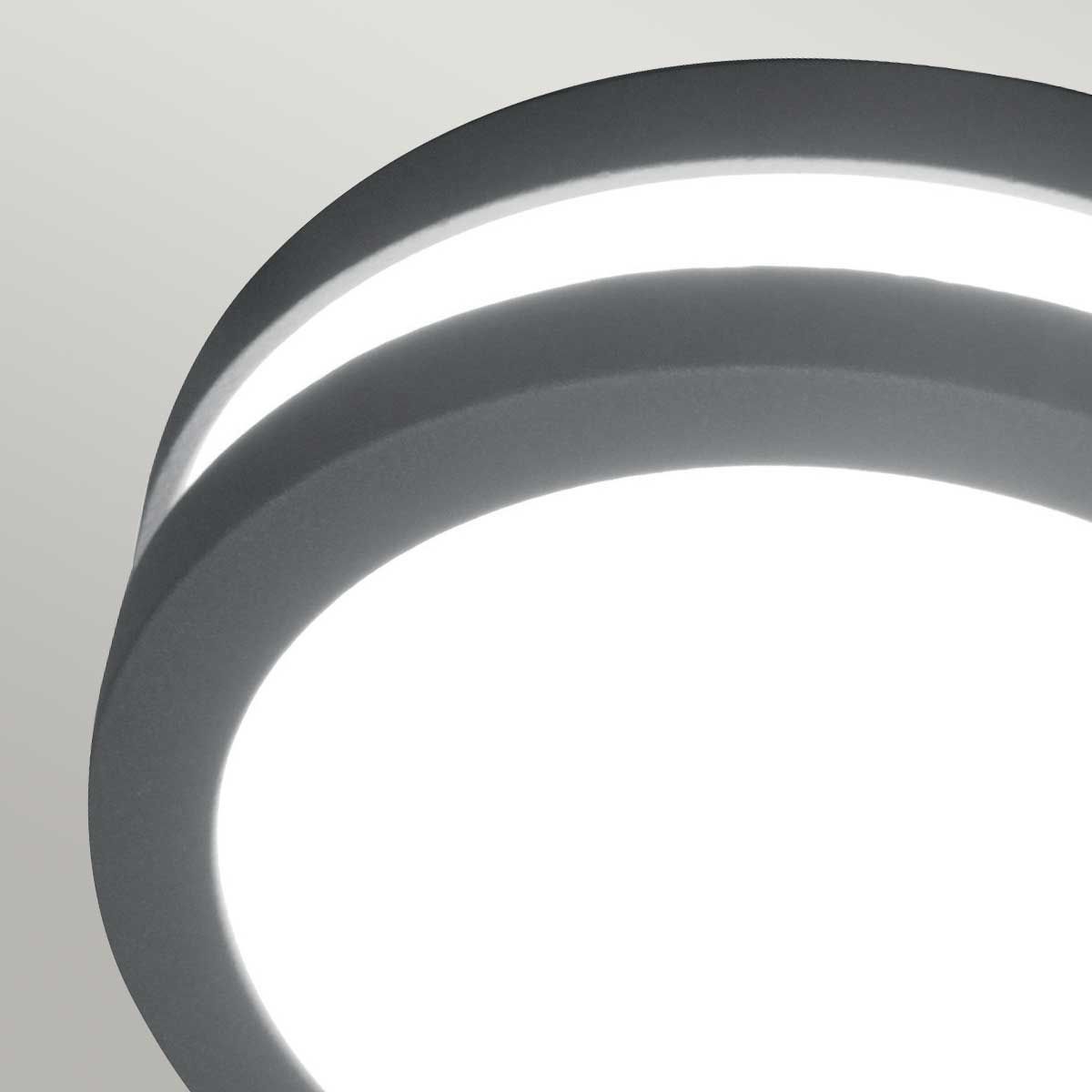Contemporary Circular LED Flush Wall or Ceiling Light detail 2