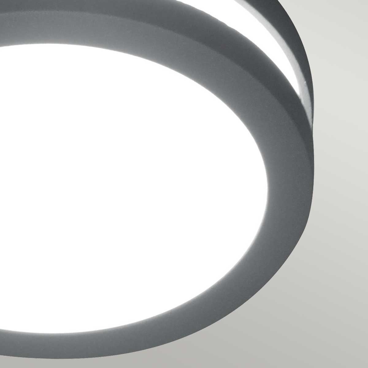 Contemporary Circular LED Flush Wall or Ceiling Light detail 1
