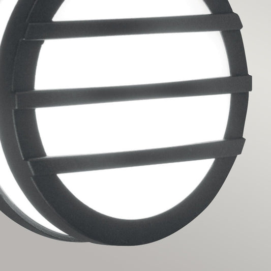 Contemporary Circular LED Triple Stripe Flush Wall or Ceiling Light detail 1