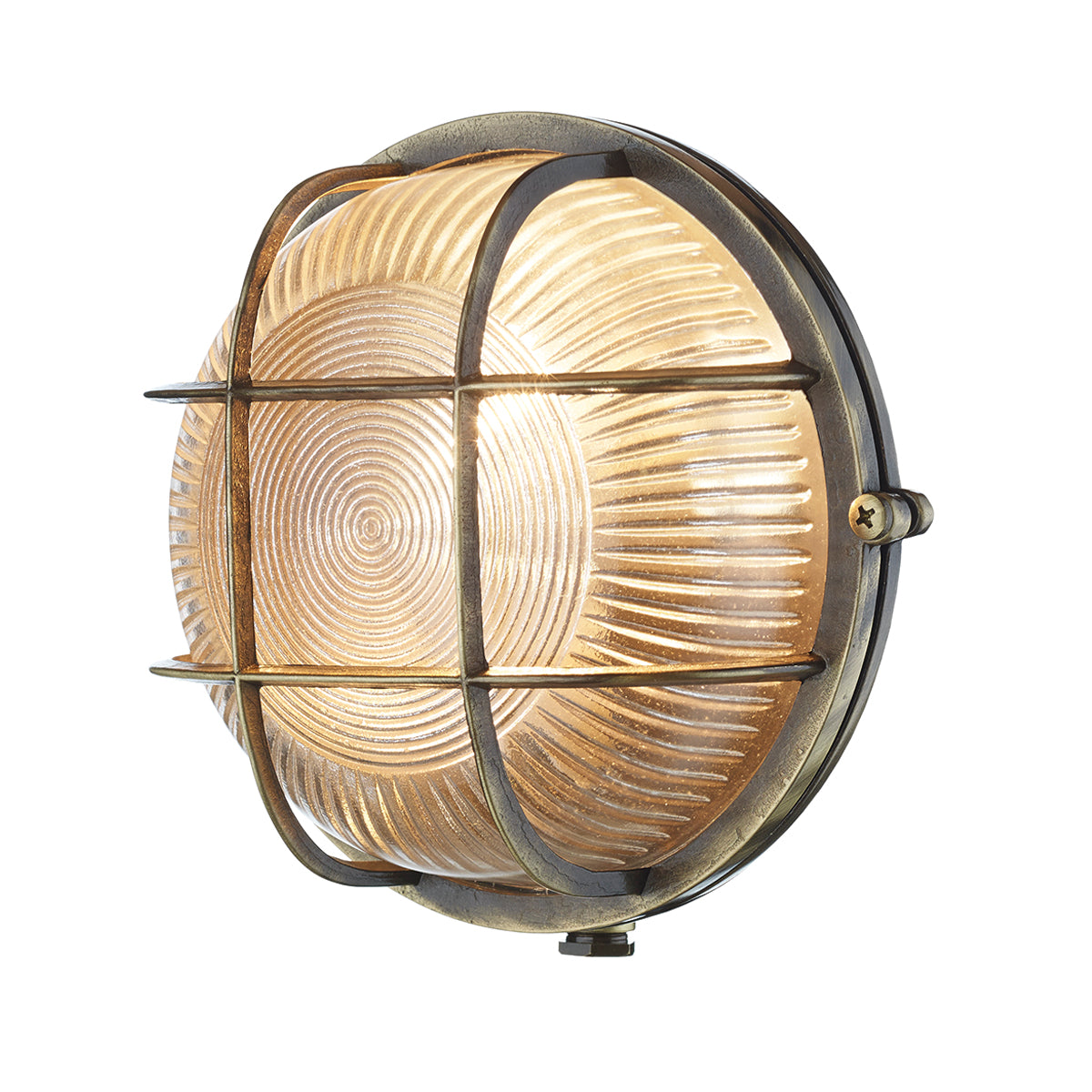 Solid Brass Round Bulkhead Style Ship Wall Light