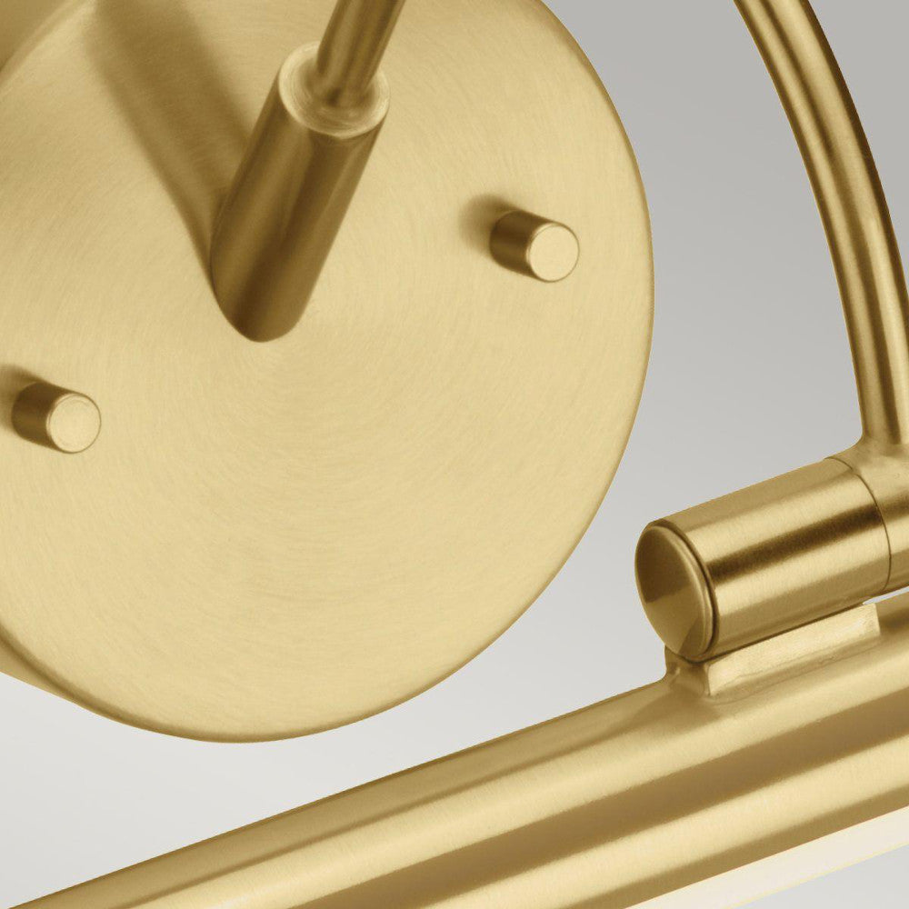 View of the circular brass top fix bracket