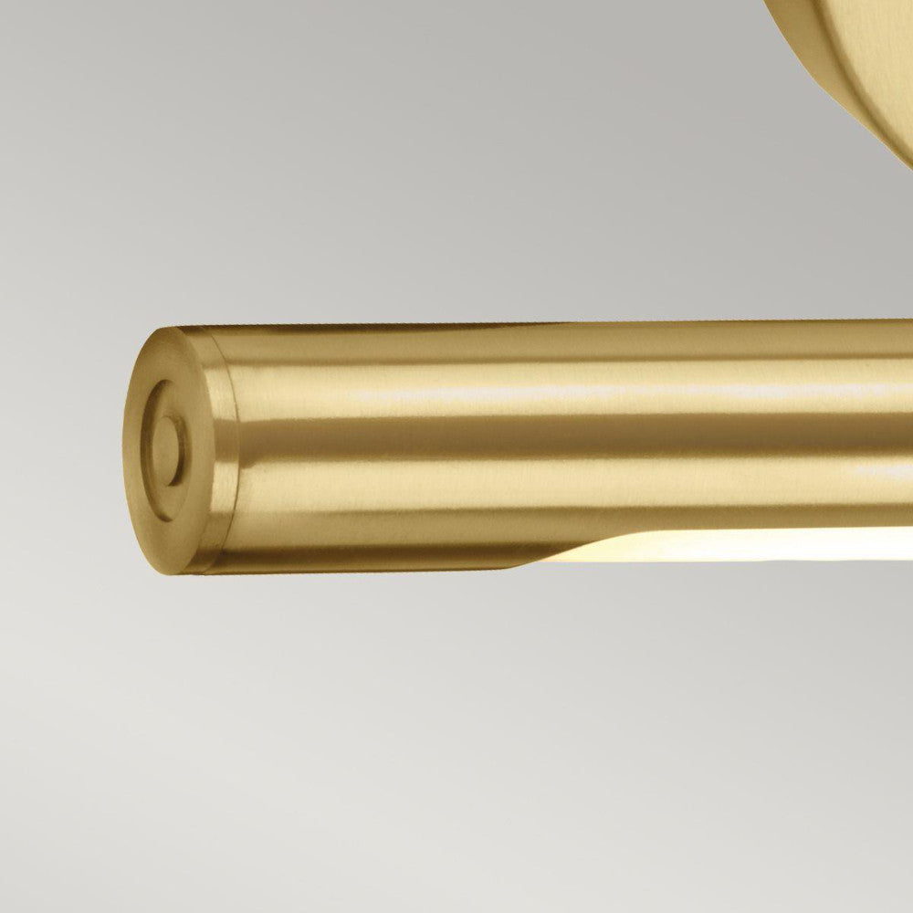 View of brass light end