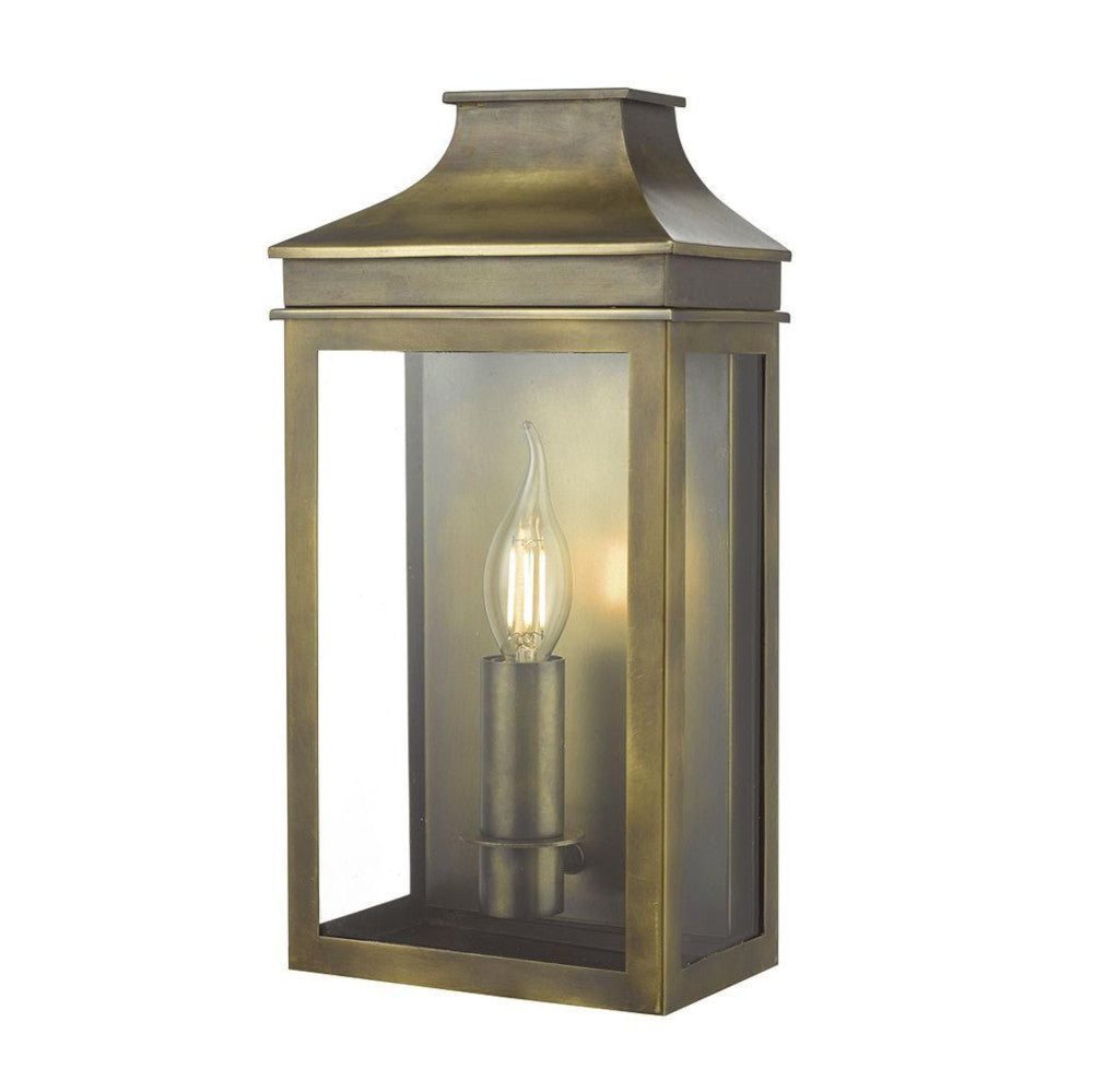 Antique Brass 'Greenbank' Flush Fit Wall Light