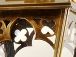Antique brass lantern detail