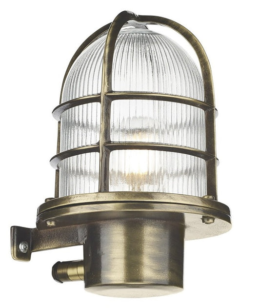Antique Brass Ships Wall Light