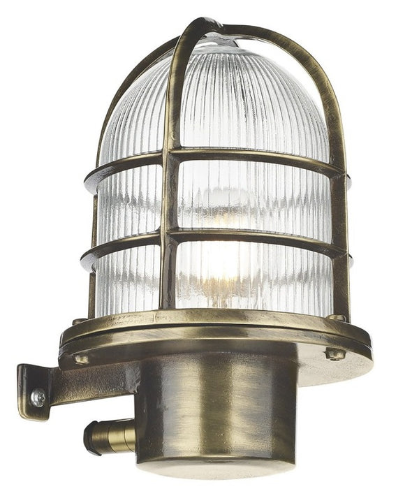 Solid Brass Nautical Style Reversible Wall Light