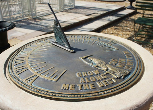 Brass "The Best is Yet to Be" Sundial