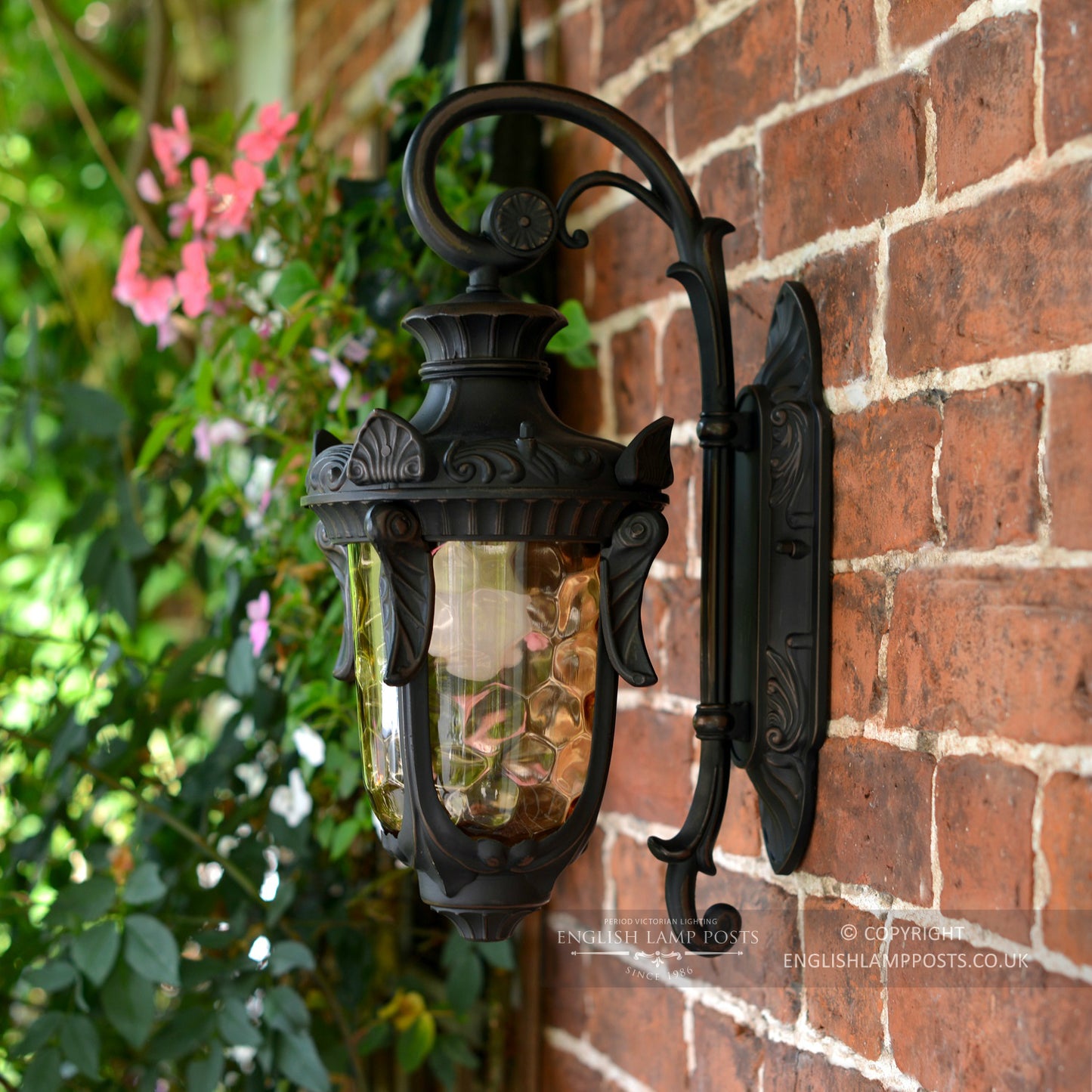 Antique Bronze Baroque Style Top Fix Wall Lantern