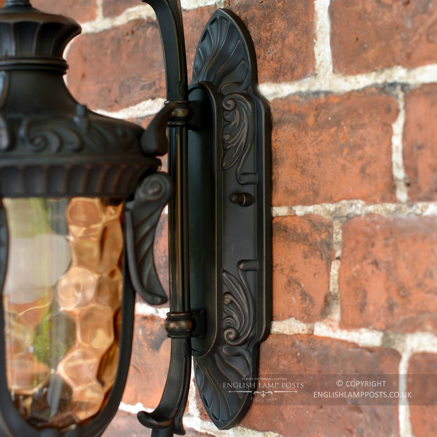 Antique Bronze Baroque Style Top Fix Wall Lantern