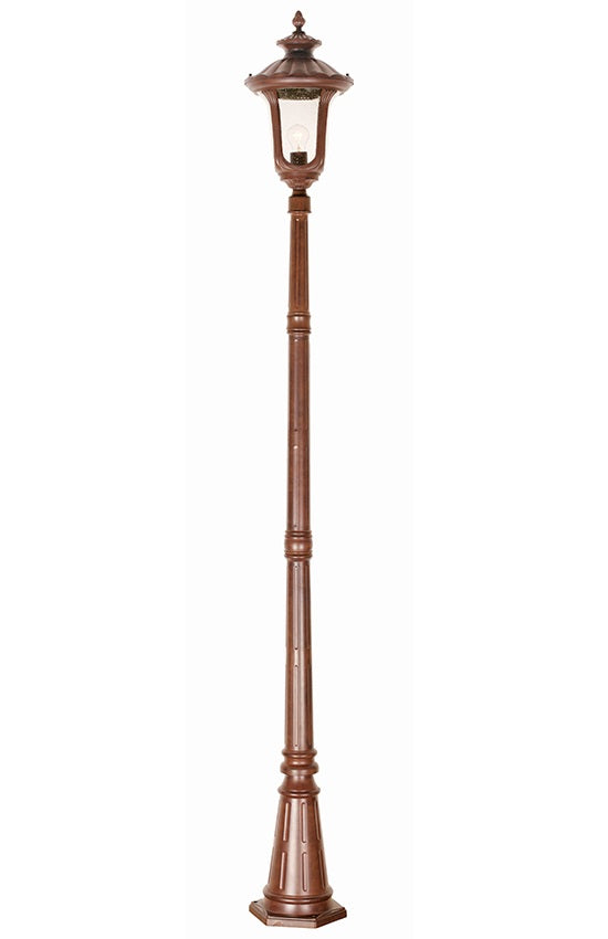 "The Wilborough" Antique Bronze Classic Style Garden Lamp Post 2.46m