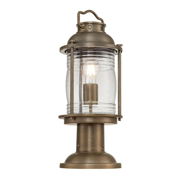 Antique Bronze Conical Style Pedestal Light