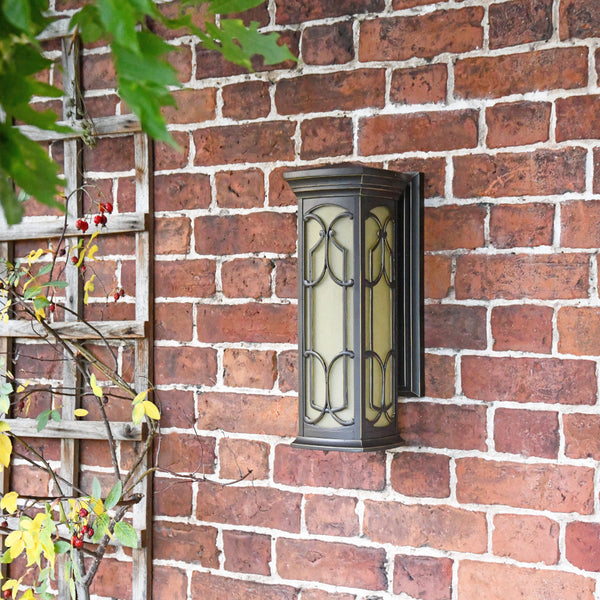 Antique Bronze Olde World Flush Wall Lantern