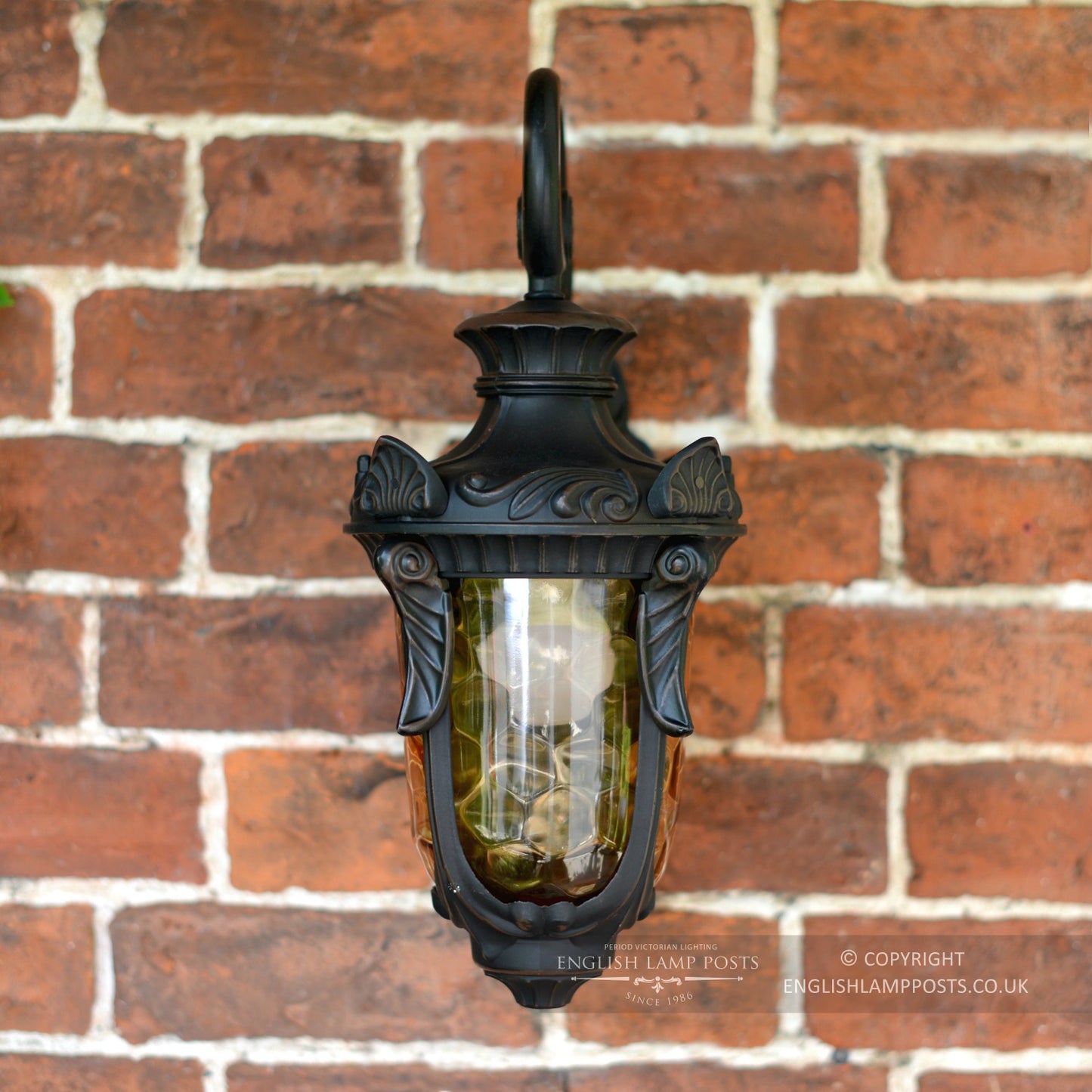 Antique Bronze Baroque Style Top Fix Wall Lantern