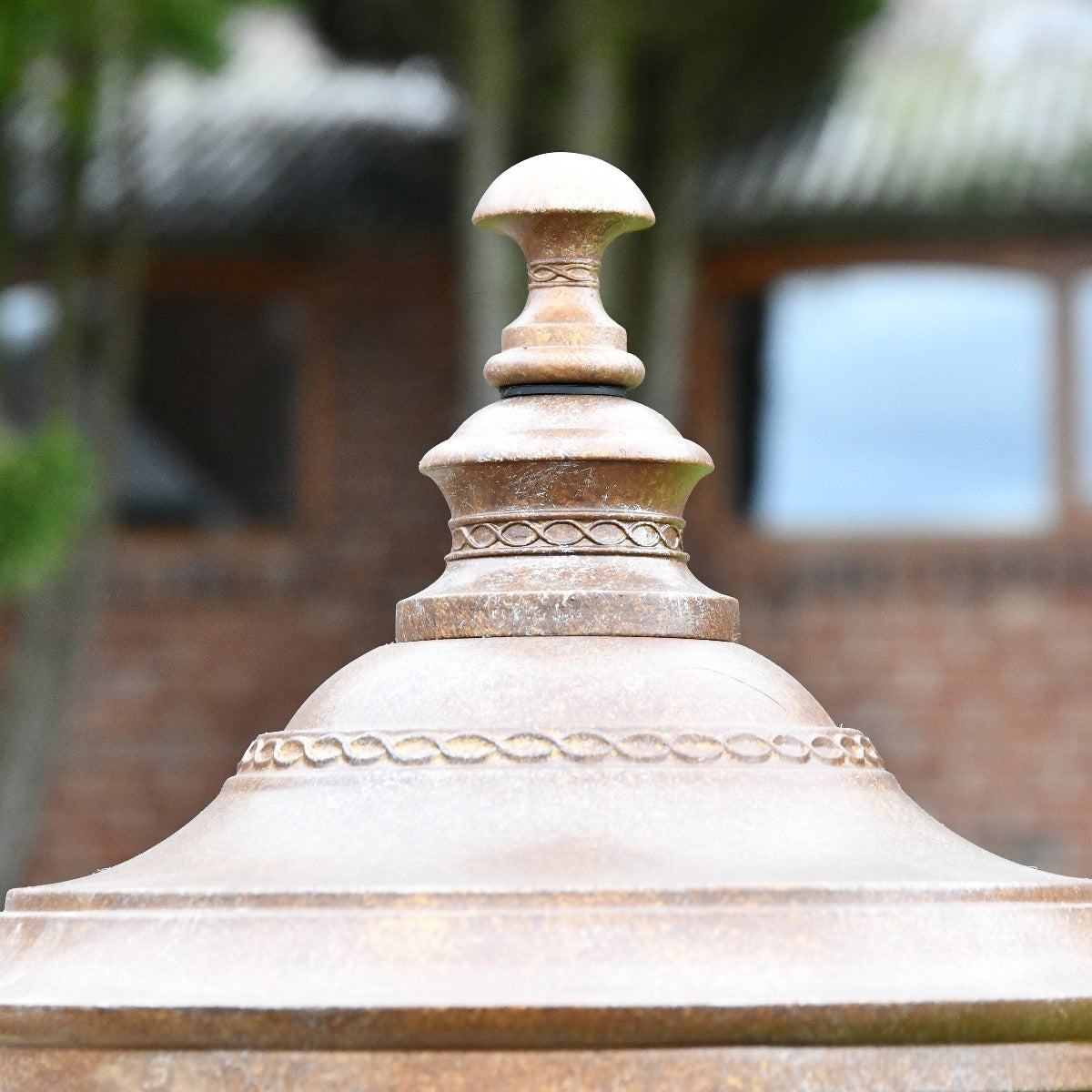 Antique Bronze Pillar Post Light Top Finial