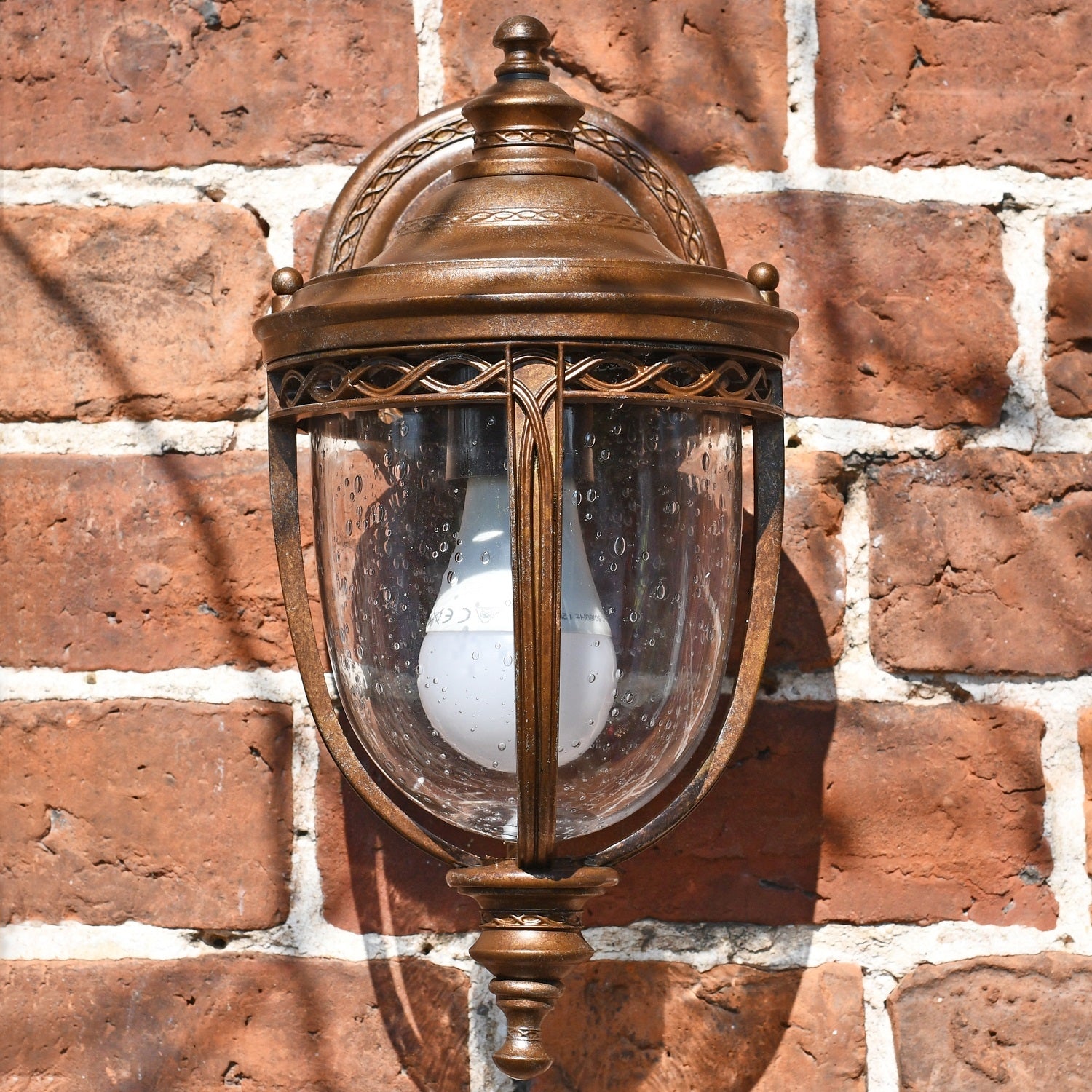 Antique Bronze Top Fix Wall Lantern