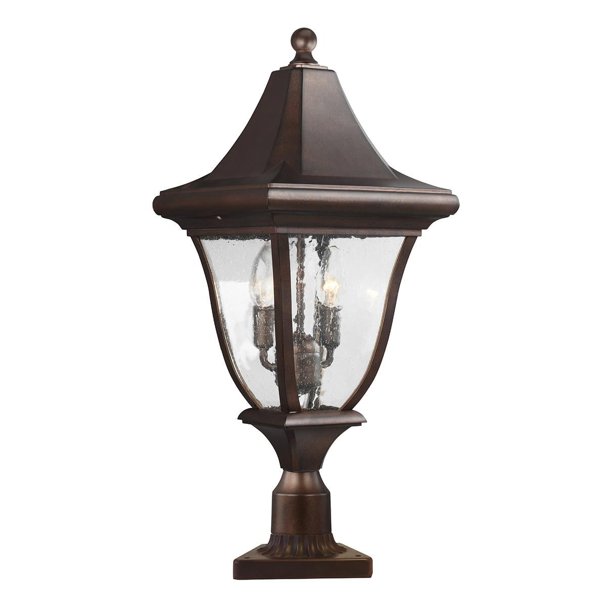 Antique Bronze Traditional Pillar Light