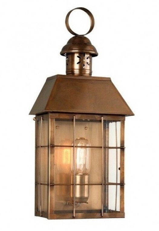 Antique Bronze Vintage Flush Wall Lantern
