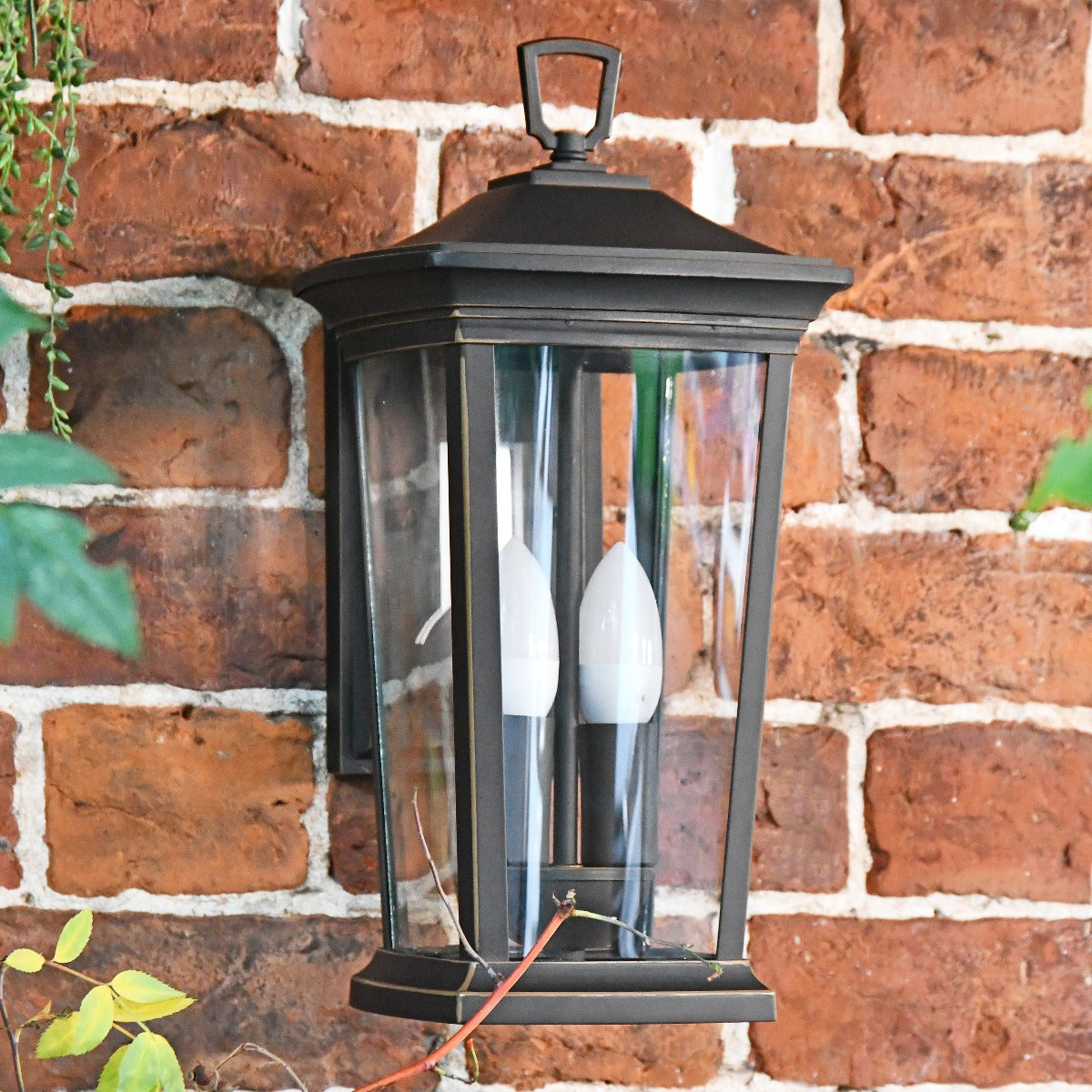 "Silbury" Medium Antique Bronze Wall Lantern
