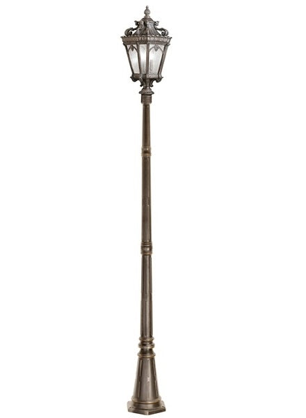"The Branhall" Antique Bronze Wash Ornate Gothic Garden Lamp Post 3.1m