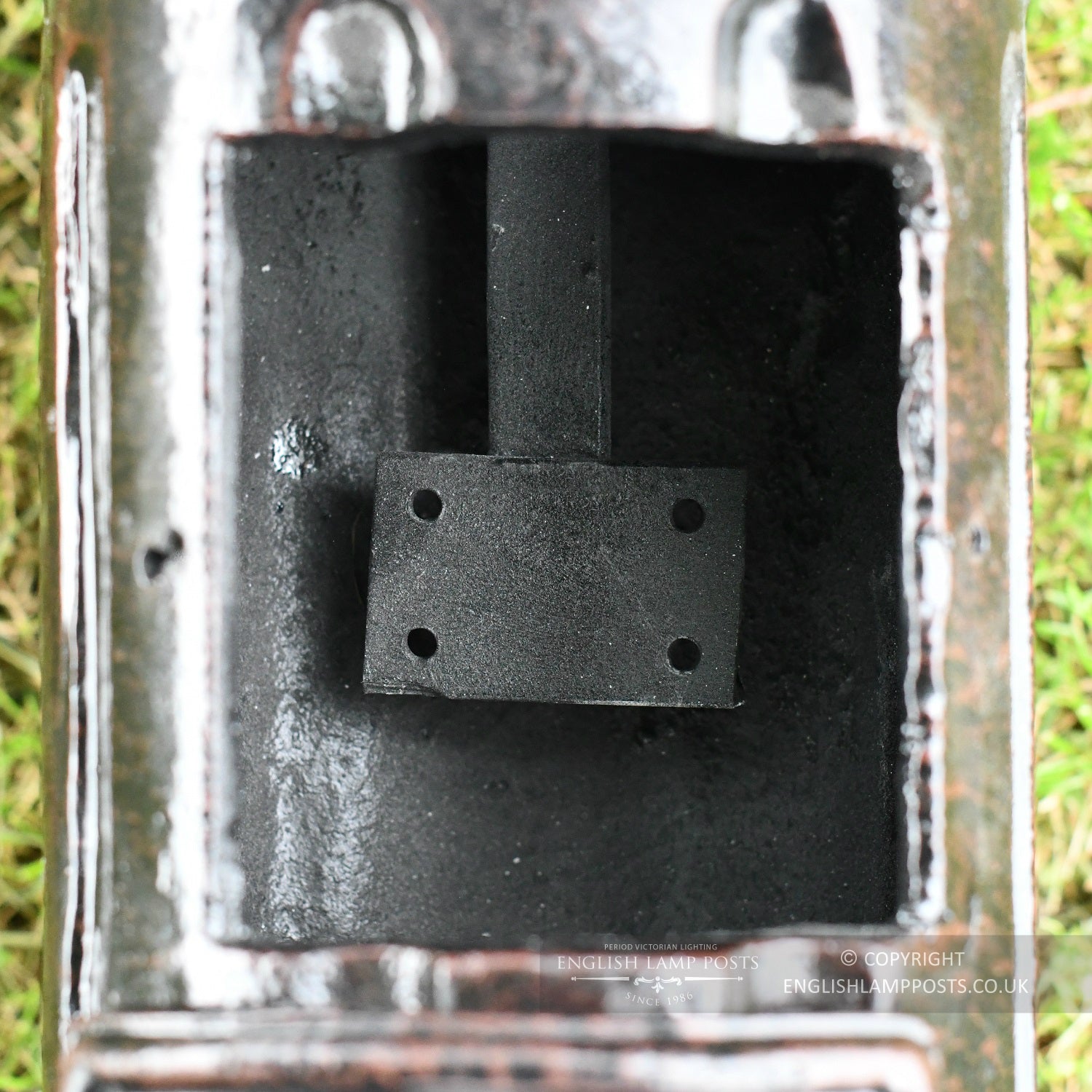 Antique Cast Iron Lamp Post Inspection Panel