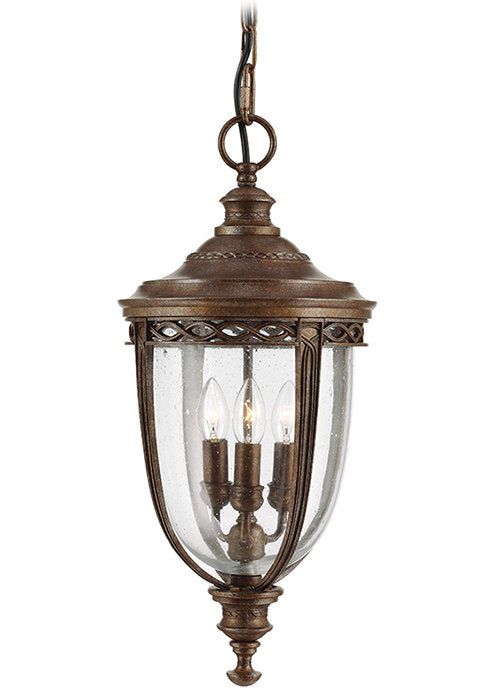 Antique Chain Lantern with Chandelier Bulb Holder