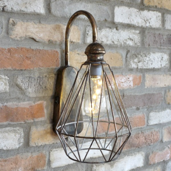 Antique Industrial Style Suspended Wall Light