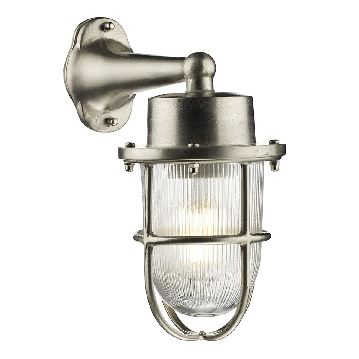 Antique Nickel Ships Wall Light