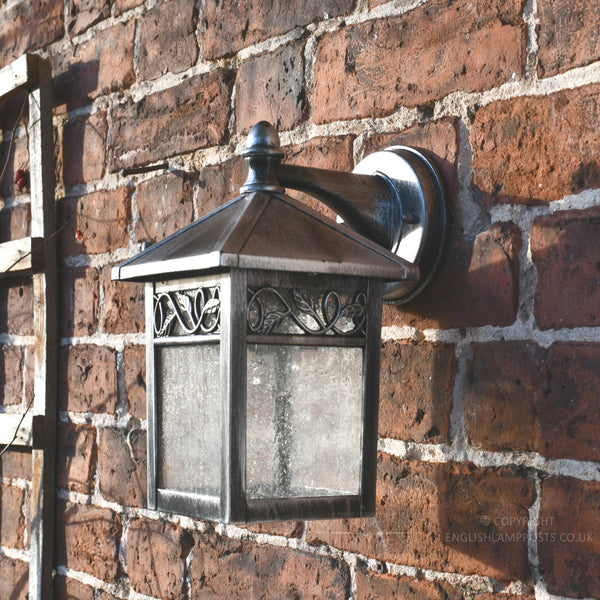 Antique Silver Traditional Wall Light