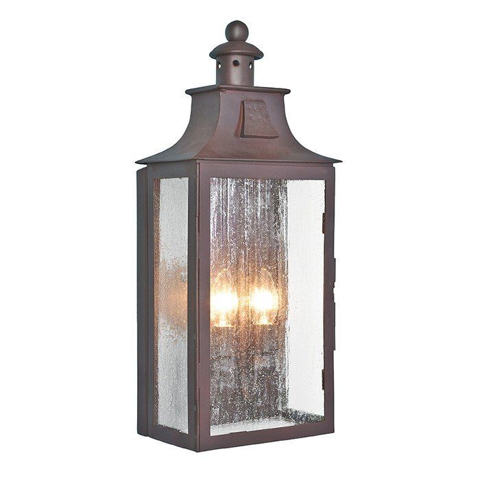 Antique Wrought Iron Flush Fitting Wall Lantern